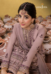 Asim Jofa Abresham '23 Ajab-06 Embroidered Lawn Silk 3 Pcs