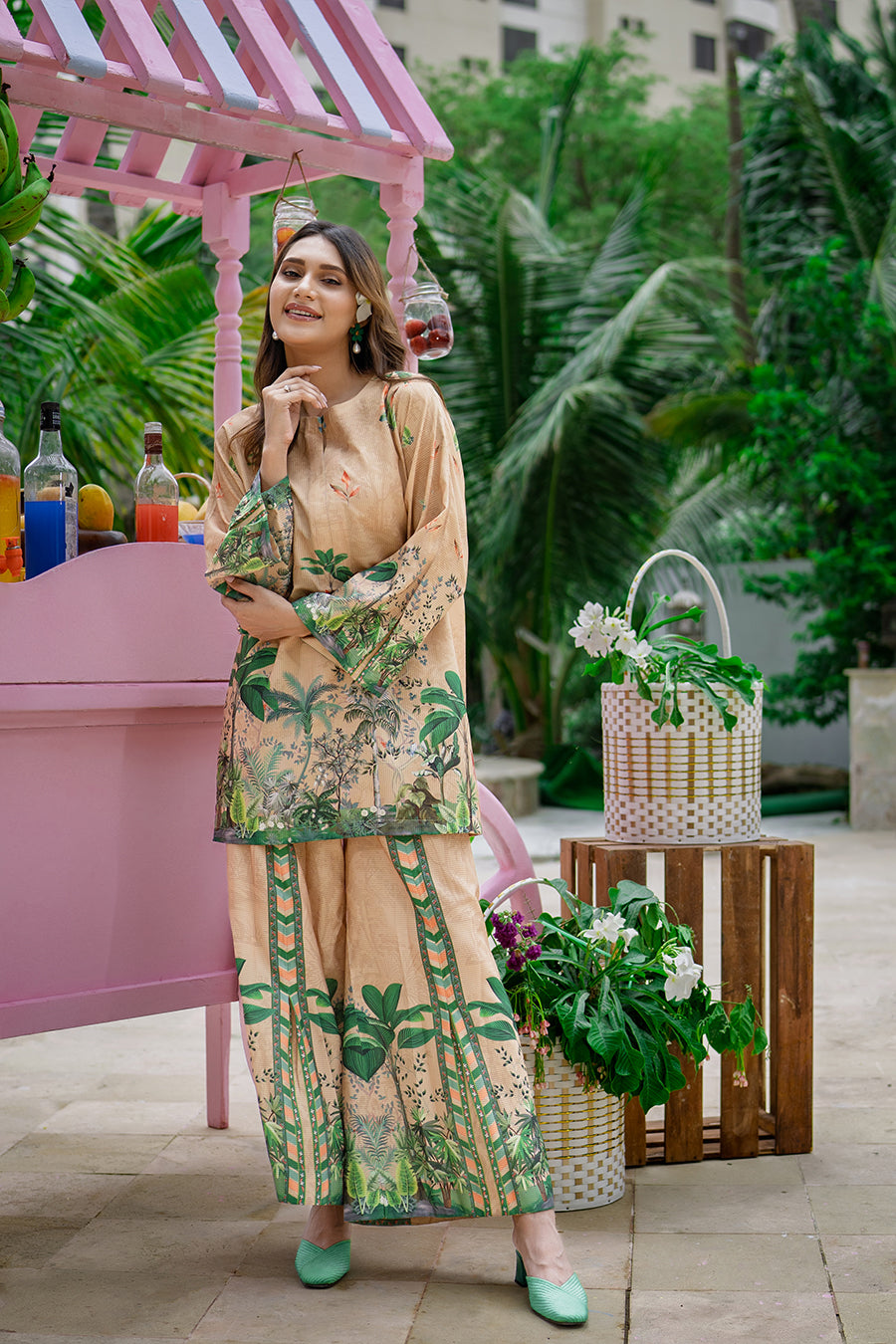 Sip N Style by Opole Stitched 2 Piece Summer Collection'2025-Mint Margarita