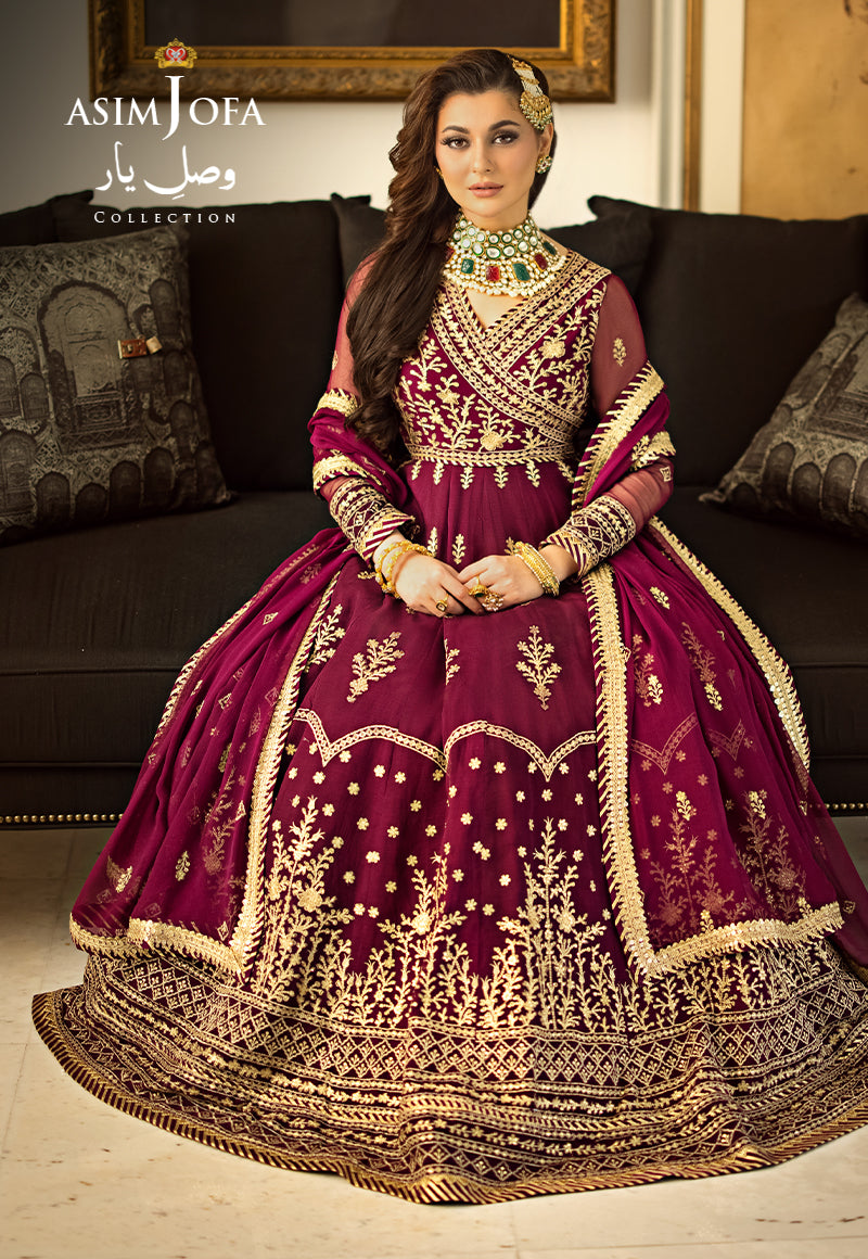 Asim Jofa Designers Limited Edition Ajvyd-04 Embroidered Stitched 3 Pcs