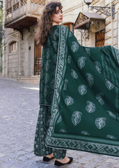 Meerak Stitched 3 Piece Premium Khaddar Suit-Maris
