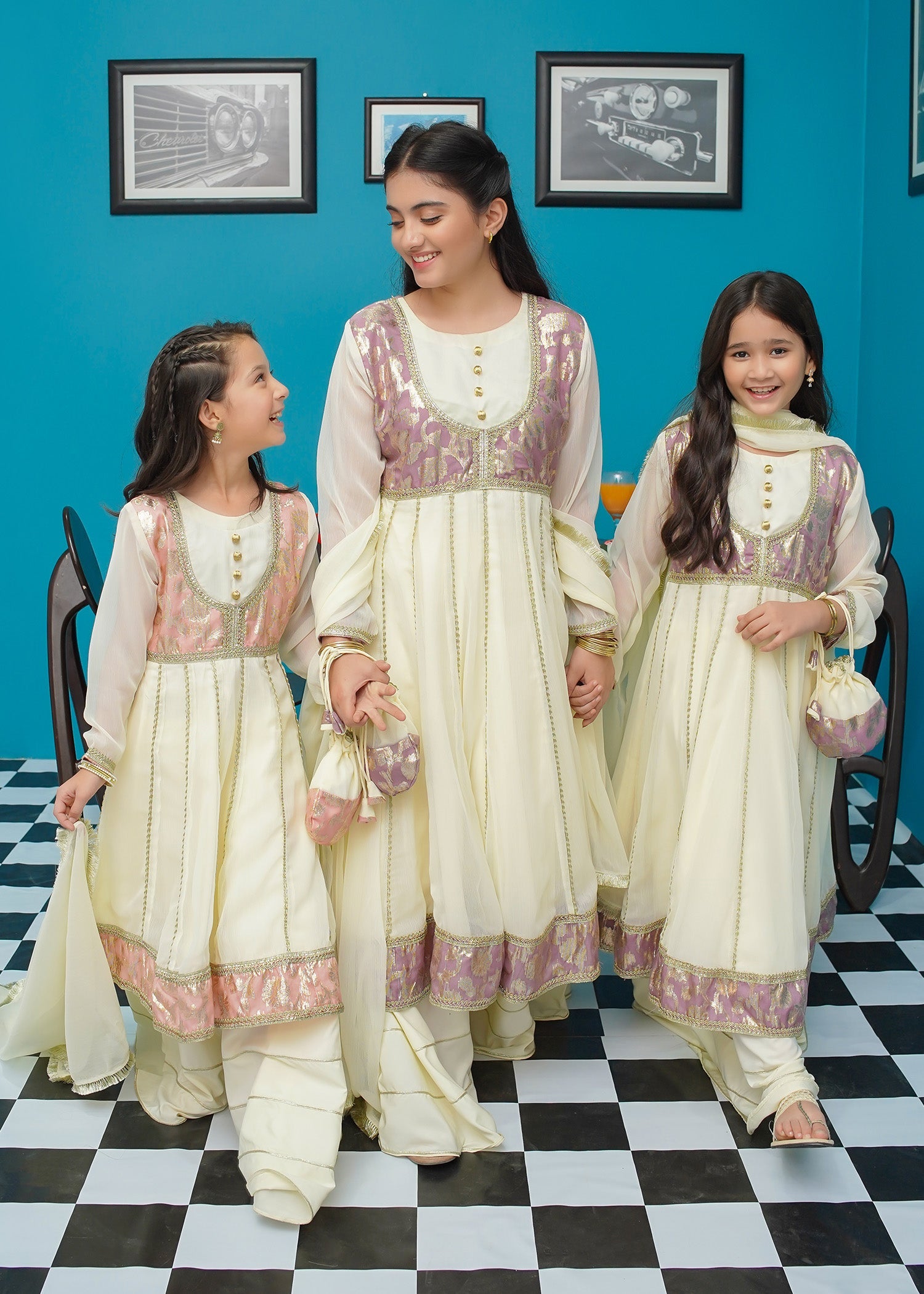 Modest Stitched 3 Piece Kids Festive Formals Edit-02 Collection'2024-Anmol