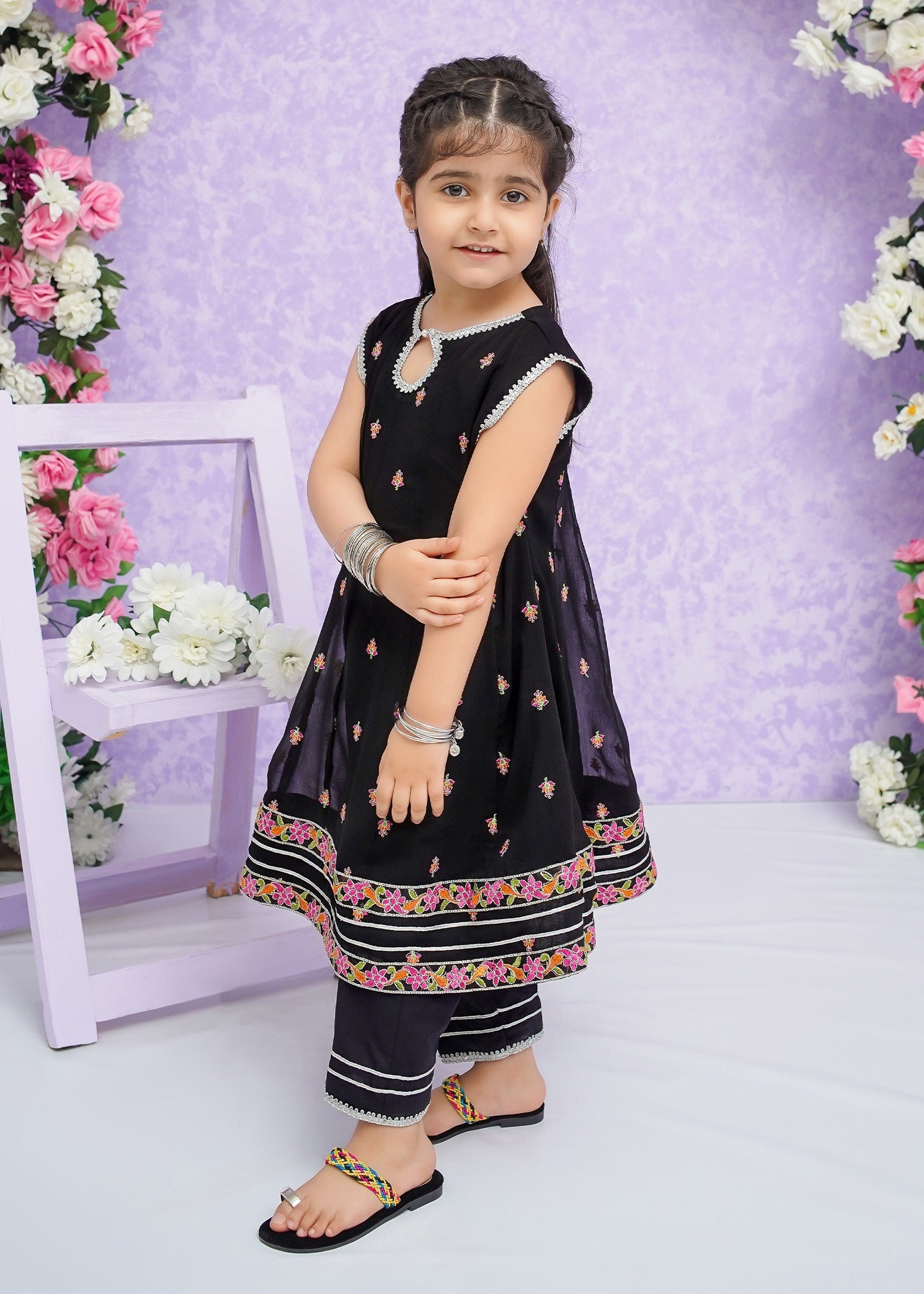 Modest Stitched 3 Piece Kids Festive Formals Edit-02 Collection'2024-Zaria