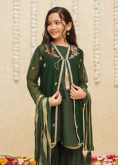 Gulzar By Modest Stitched 3 Piece Formals Collection'2025-8765-Green