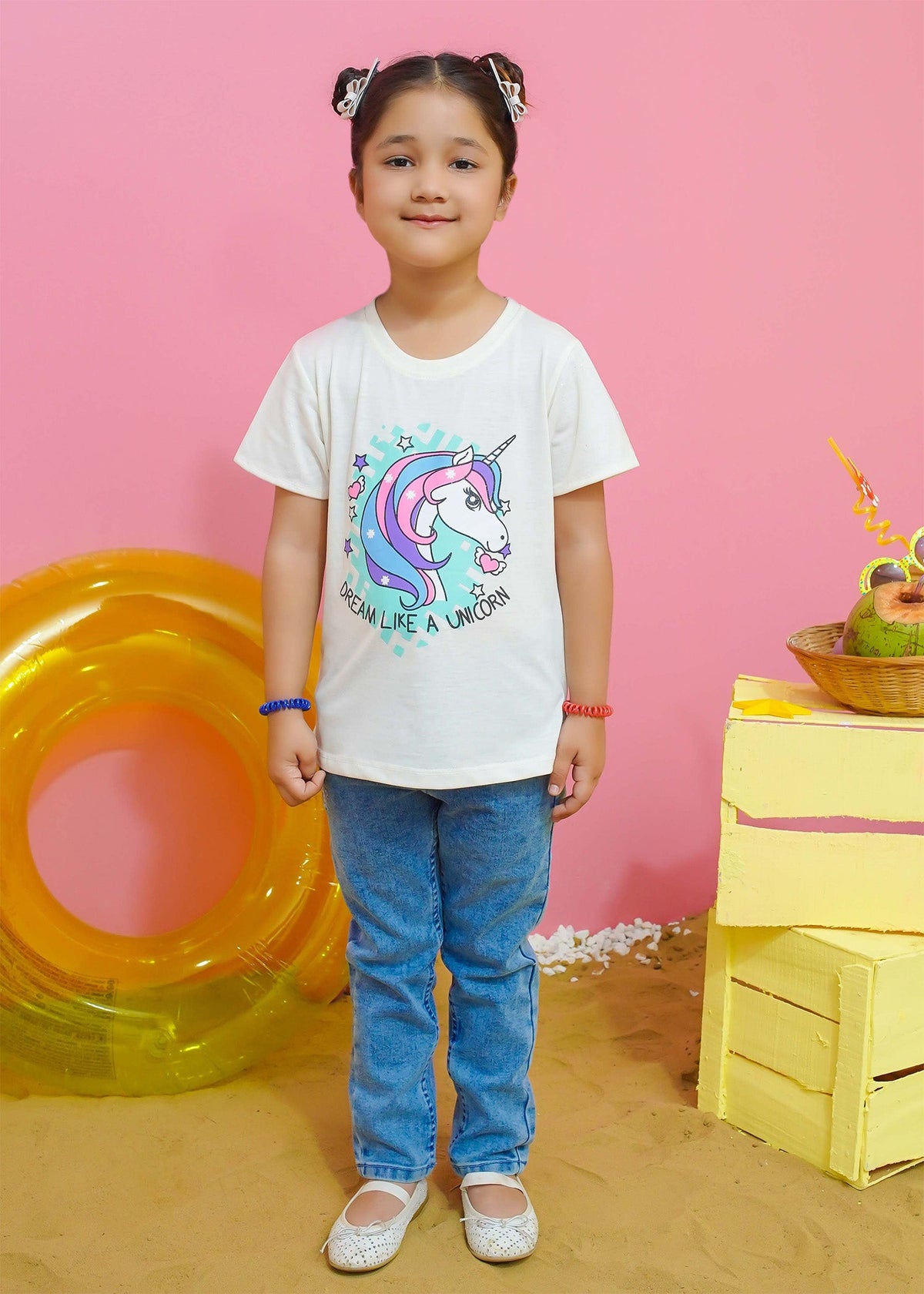 Modest Stitched Summer Kids Collection'2024-Unicorn Graphic Tee