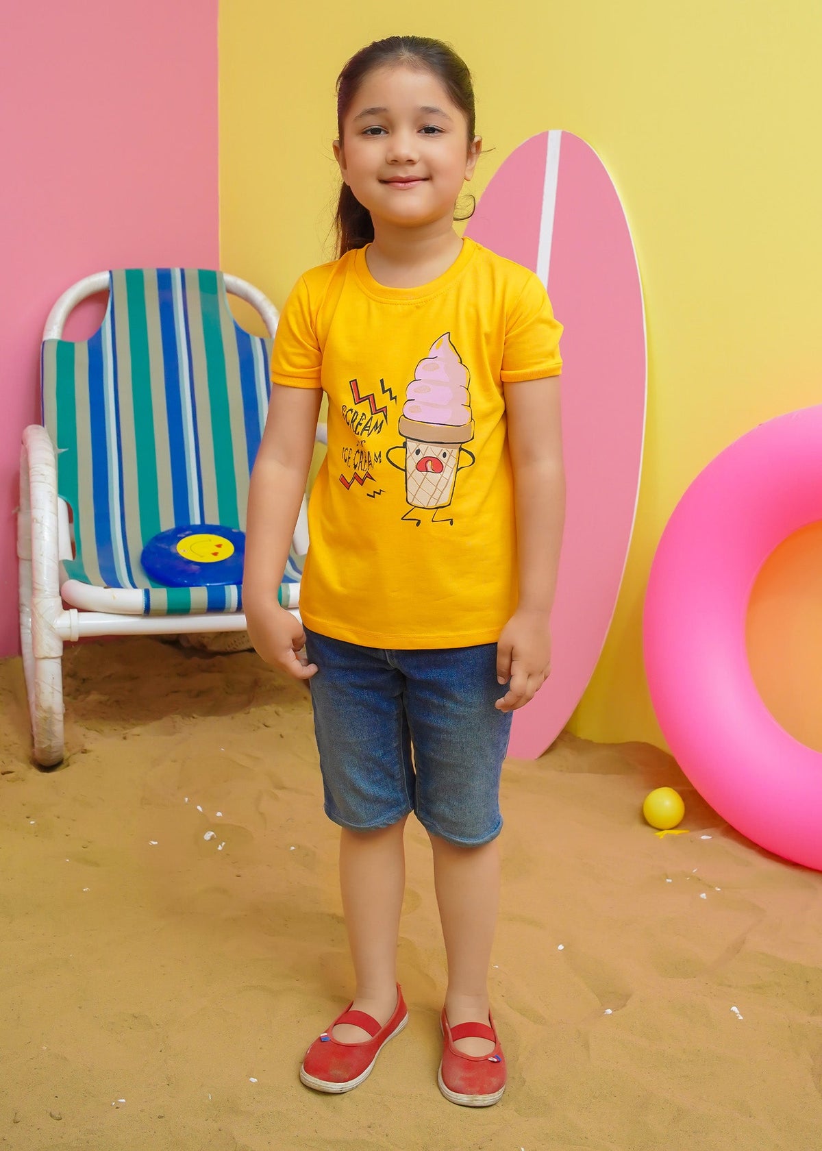 Modest Stitched Summer Kids Collection'2024-Ice Cream Graphic Tee