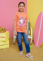 Modest Stitched Summer Kids Collection'2024-Star Graphic Tee