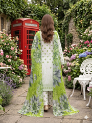 Dr Print 17 By Dr Haris Unstitched 3 Piece Lawn Suit-DPR-0165
