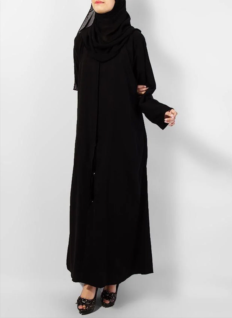 Hijab Ul Hareem Best Simple Style Black Abaya 0121-P
