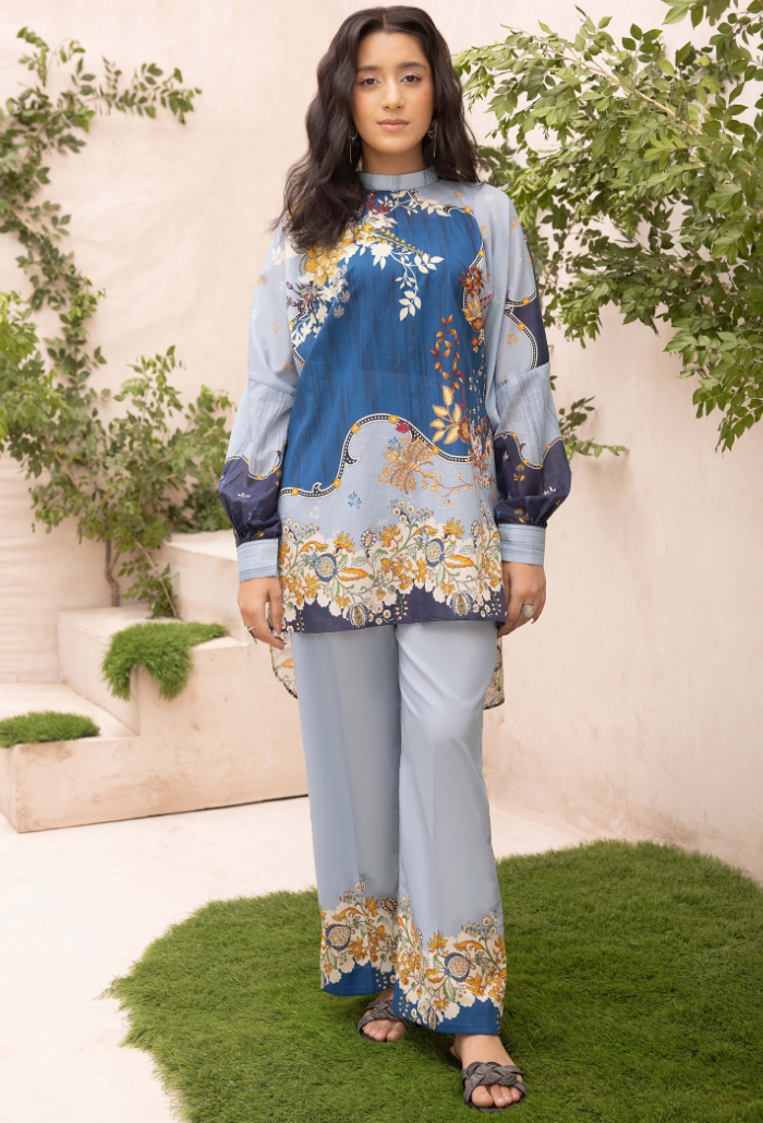 A La Mode By Humdum Unstitched 2 Piece Printed Lawn Vol-02 Collection'2024-D-03