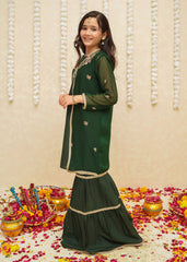 Gulzar By Modest Stitched 3 Piece Formals Collection'2025-8765-Green