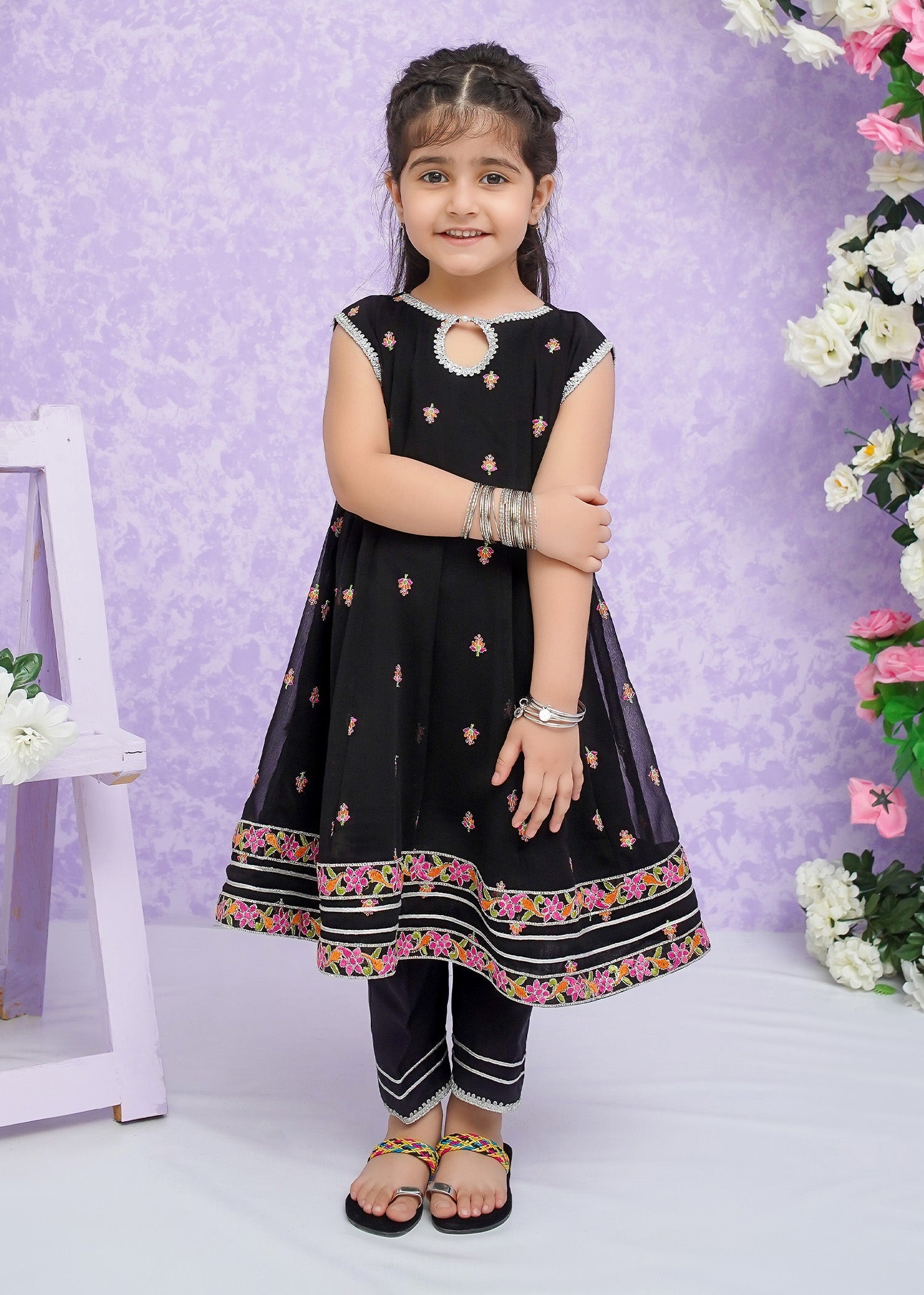 Modest Stitched 3 Piece Kids Festive Formals Edit-02 Collection'2024-Zaria