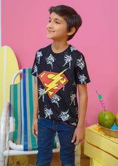 Modest Stitched Summer Kids Collection'2024-Superman Graphic Tee