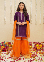 Gulzar By Modest Stitched 3 Piece Formals Collection'2025-8965-Purple