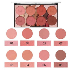 Muicin-8 Colors Professional Blusher Palette