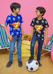 Modest Stitched Summer Kids Collection'2024-Superman Graphic Tee