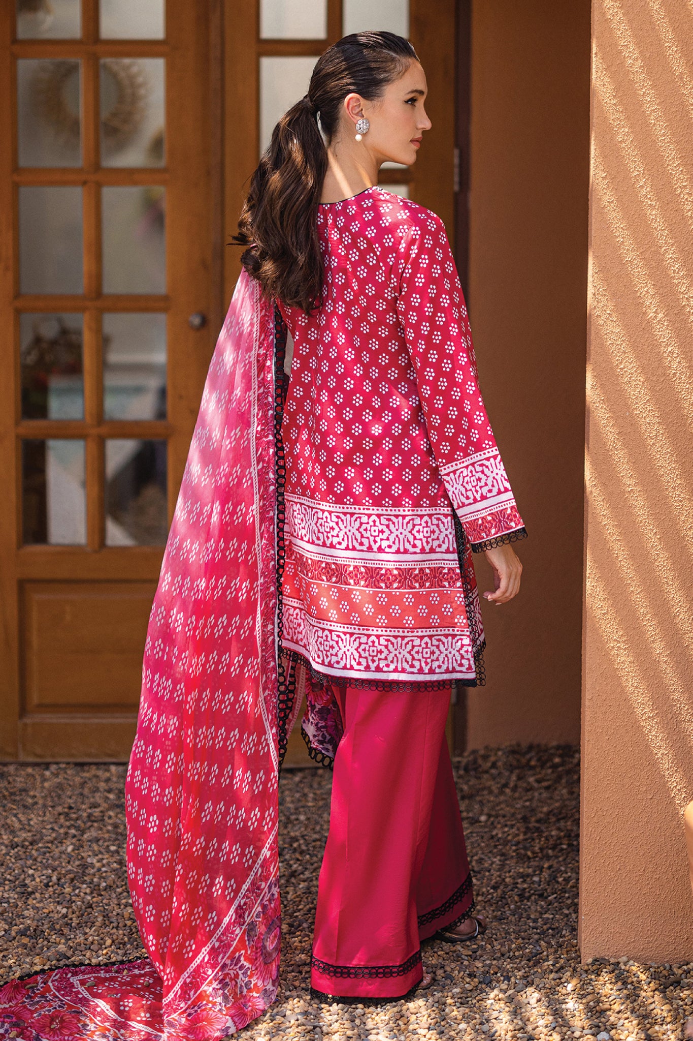 Azalea By Roheenaz Unstitched 3 Piece Printed Lawn Collection'2024-RNZ-06-B-Coral Cascade