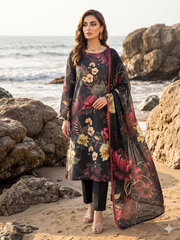 Dr Print 18 By Dr Haris Unstitched 3 Piece Lawn Suit-DPR-0157