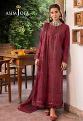 Asim Jofa Shadow Work '23 Ajsw-02 Embroidered Poly Viscose 3 Pcs