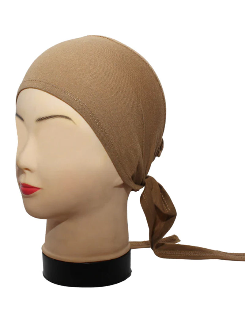 Hijab Ul Hareem Skin Plain Tie Bonnet Cap for Hijabs