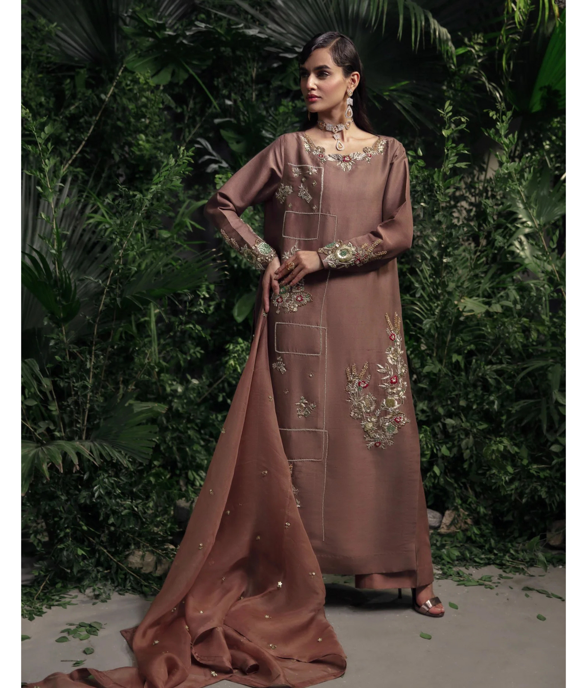 Luna By Mariam Malik Stitched 2 Piece Luxe Silk Pret Collection'2025-LUNA- Luxury Pret'24  - 9