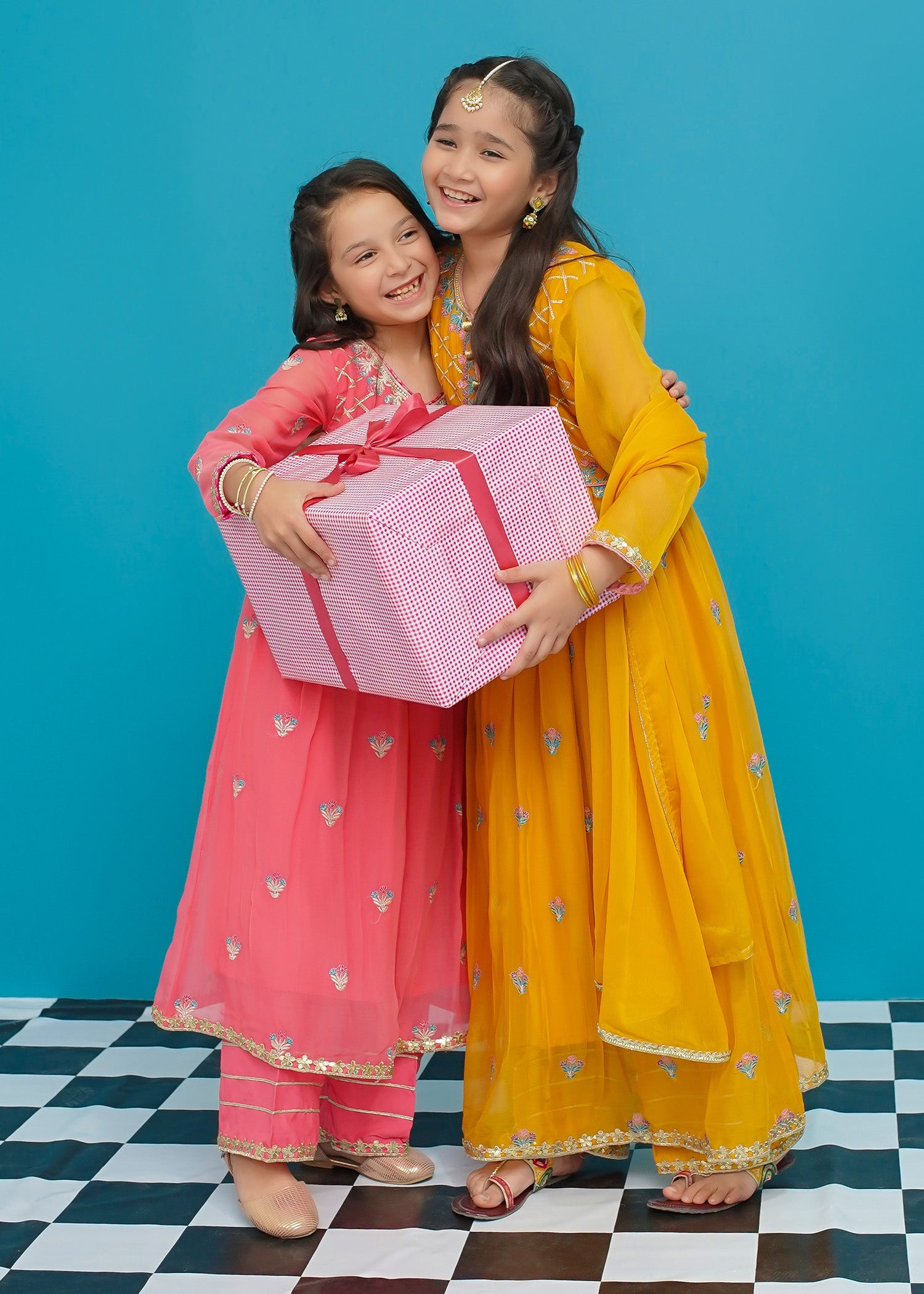 Modest Stitched 3 Piece Kids Festive Formals Edit-02 Collection'2024-Naaznein