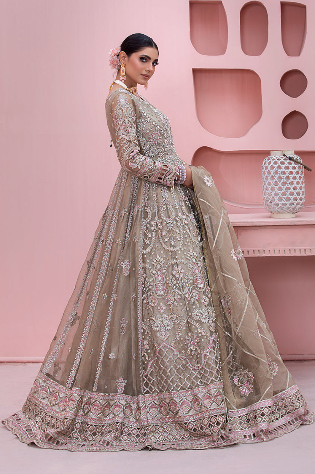 Tabeer By Diara Couture Stitched 3 Piece Formals Collection'2025-ZAINA-POMT-01-08