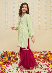 Gulzar By Modest Stitched 3 Piece Formals Collection'2025-8965-Green