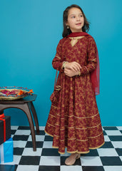 Modest Stitched 3 Piece Kids Festive Formals Edit-02 Collection'2024-Zaib