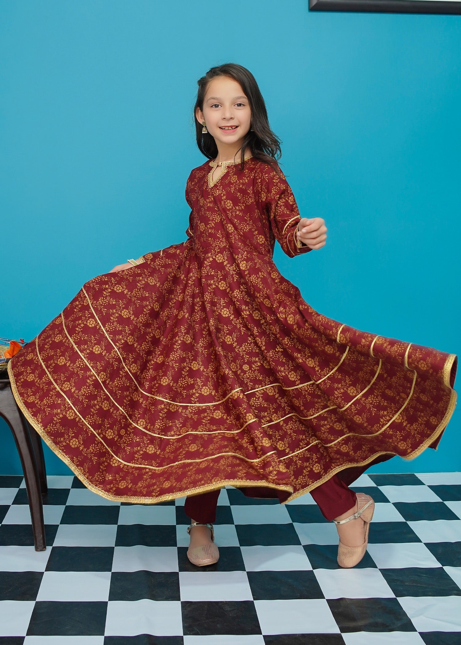 Modest Stitched 3 Piece Kids Festive Formals Edit-02 Collection'2024-Zaib