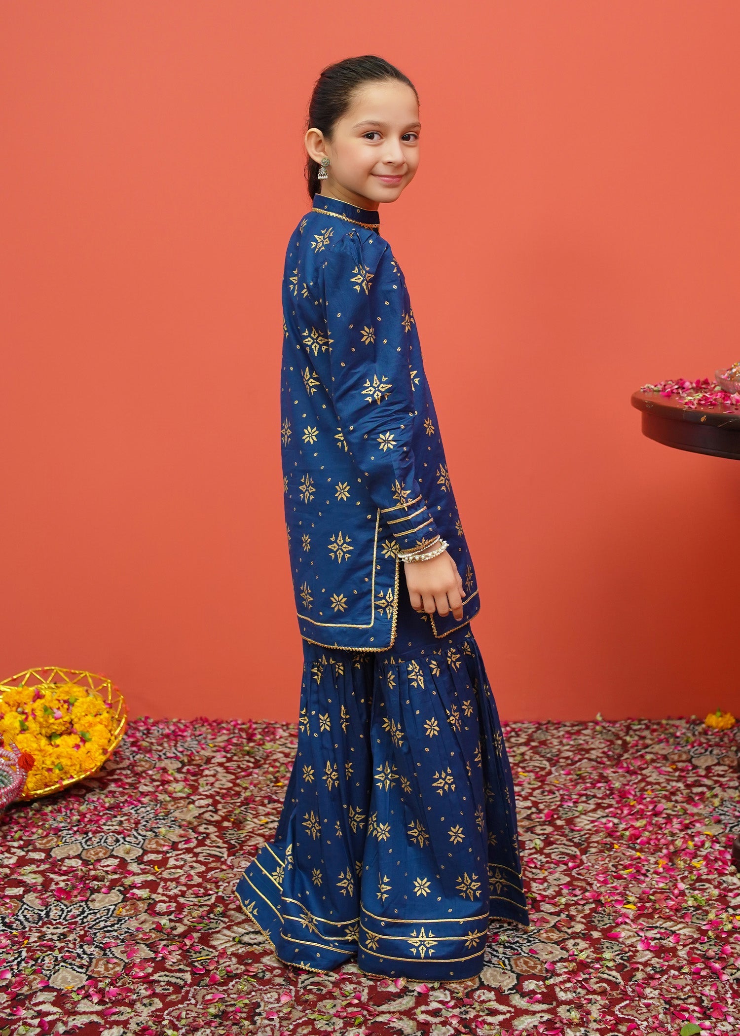 Festive Ensembles By Modest Stitched 3 Piece Printed Emb Cambric Vol-02 Collection'2024-8555