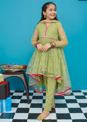 Modest Stitched 3 Piece Kids Festive Formals Edit-02 Collection'2024-Menah