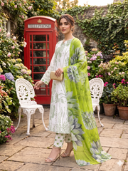 Dr Print 17 By Dr Haris Unstitched 3 Piece Lawn Suit-DPR-0165