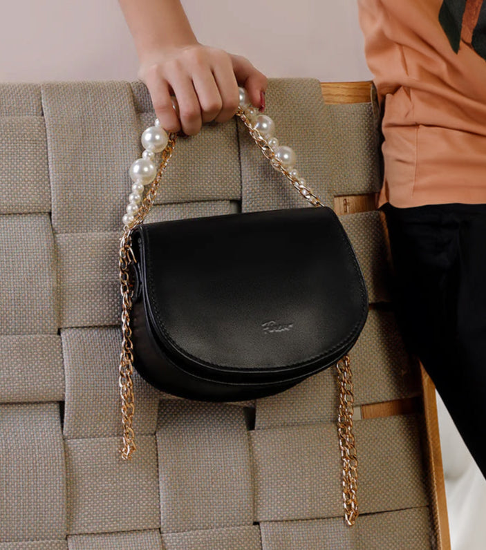 Fineur - Handbag Midnight Pearl Charm - Black