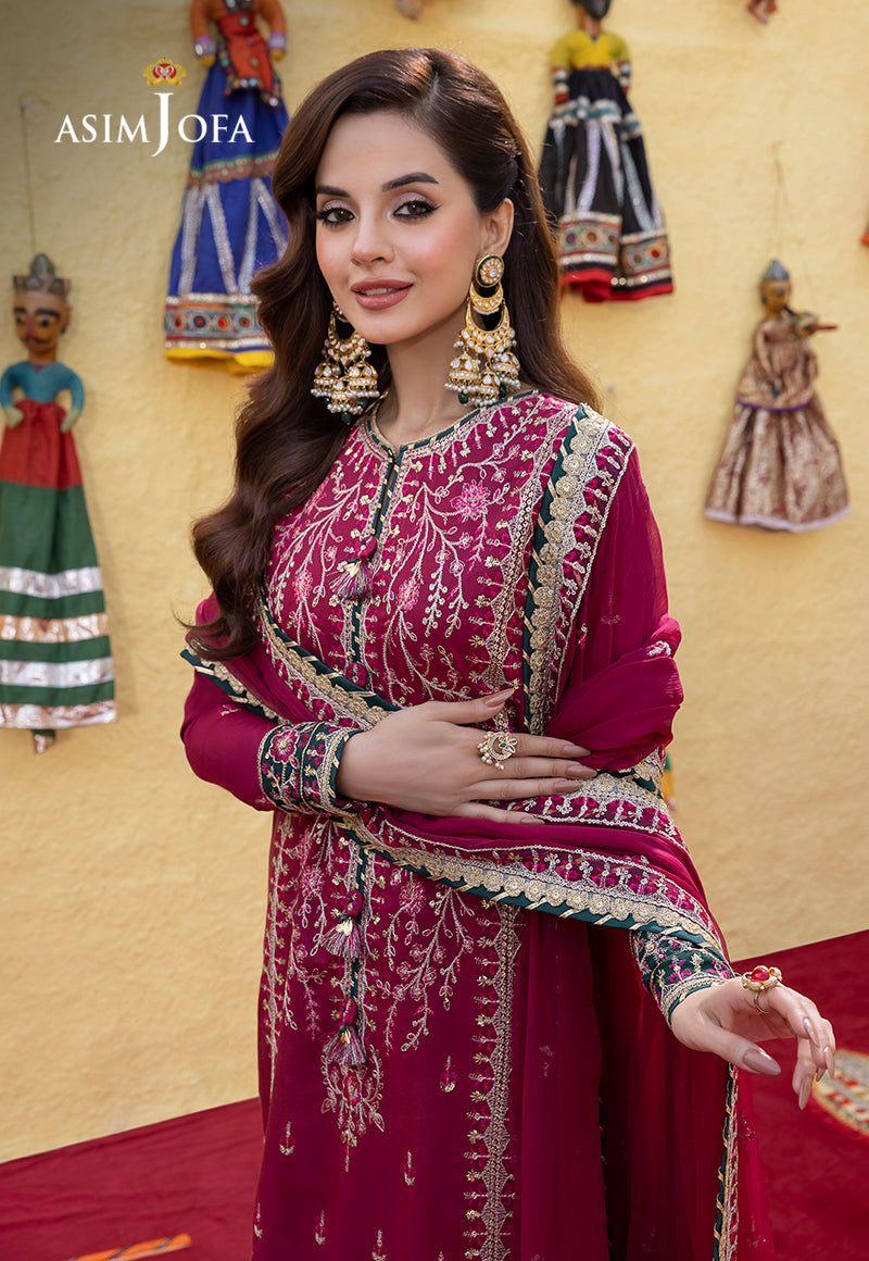 Asim Jofa Abresham '23 Ajab-12 Embroidered Lawn Silk 3 Pcs