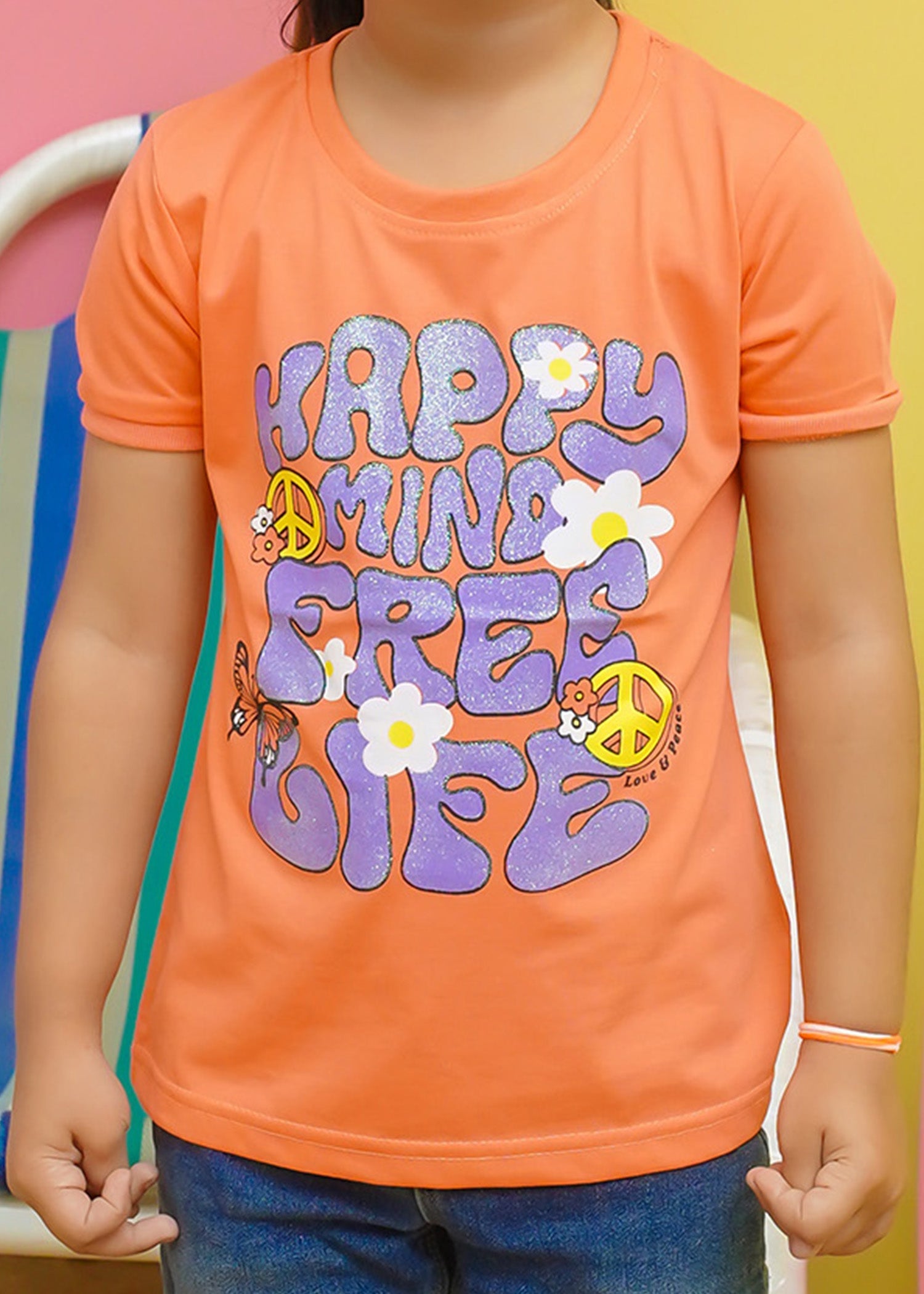 Modest Stitched Summer Kids Collection'2024-Happy Life Graphic Tee