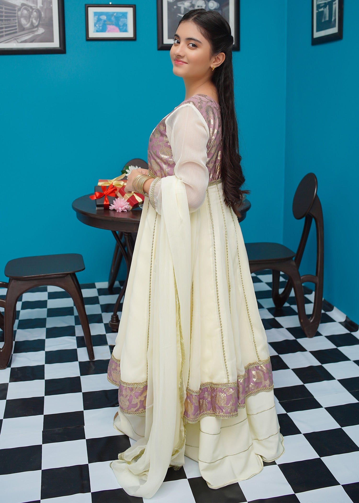 Modest Stitched 3 Piece Kids Festive Formals Edit-02 Collection'2024-Kanwal