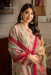 Asim Jofa Aira & Asra Pret Ajiwp-08 Embroidered Karandi Stitched 3 Pcs