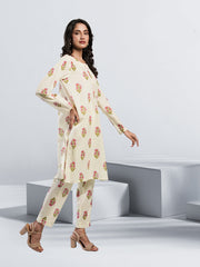 Ahlam Soft Cambric Stitched-Mogul Co-ord Set Collection'2024