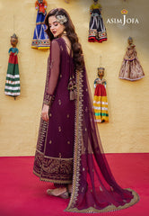 Asim Jofa Abresham '23 Ajab-03 Embroidered Chiffon 3 Pcs
