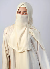 Hijab Ul Hareem Hijab & Niqab Set - Off White
