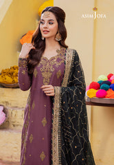 Asim Jofa Abresham '23 Ajab-17 Embroidered Lawn Silk 3 Pcs
