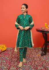 Festive Ensembles By Modest Stitched 3 Piece Printed Emb Cambric Vol-02 Collection'2024-8525