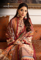 Asim Jofa Aira & Asra Winter Shawl Collection Ajiw-10 Embroidered Karandi 3 Pcs