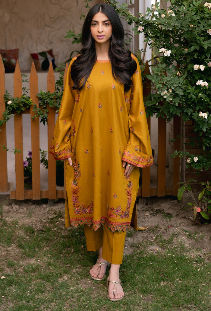 Humdum Stitched 2 Piece Emb Lawn Pret Edition Collection'2024-D-02