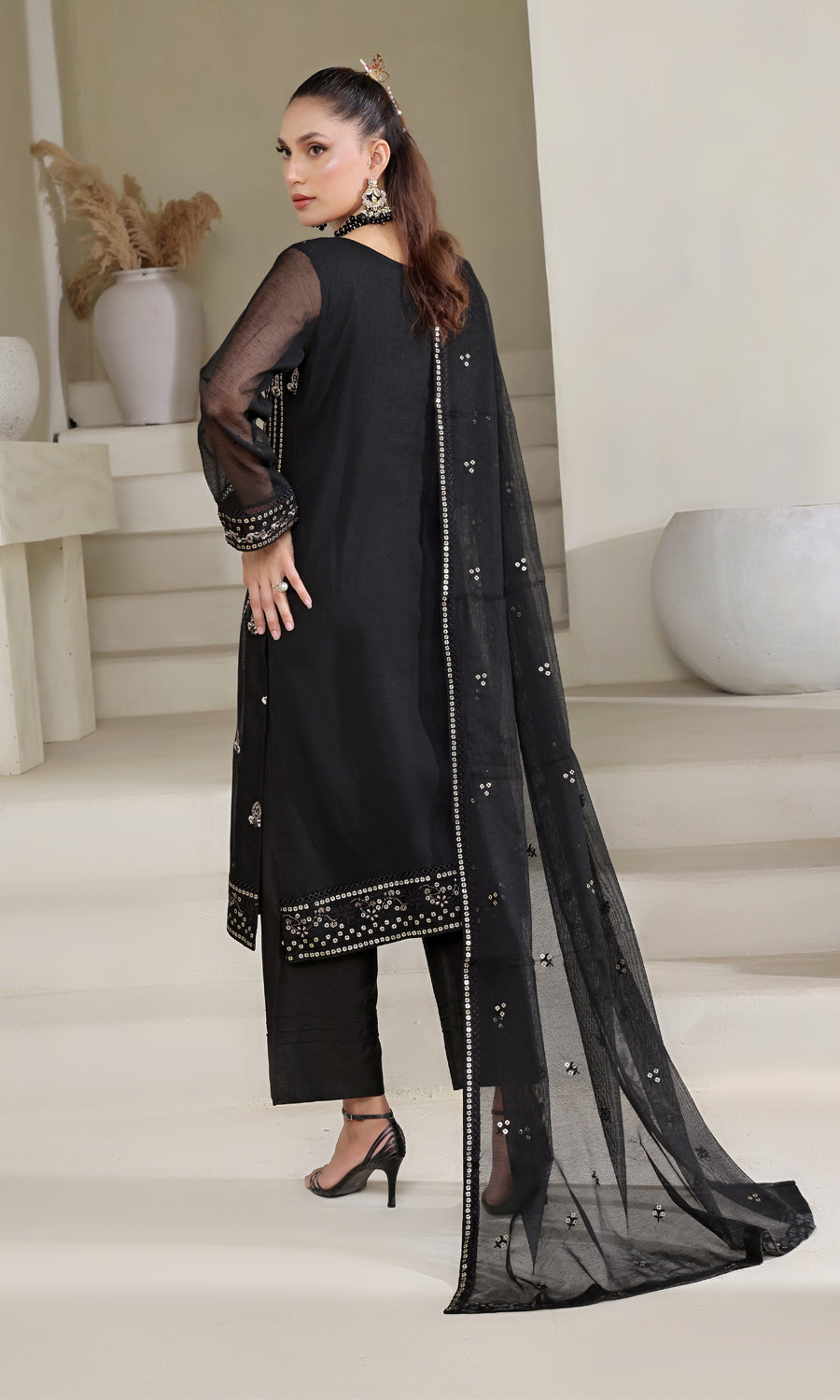 Shamooz Stitched 3 Piece Luxury Festive Eid Collection'2025-Tribal SE-009