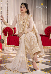 Asim Jofa Abresham '23 Ajab-21 Embroidered Chiffon 3 Pcs