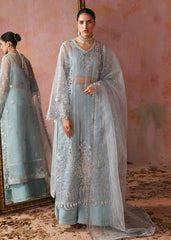 Tara By Sardinia Unstitched 3 Piece Wedding Collection-Azure