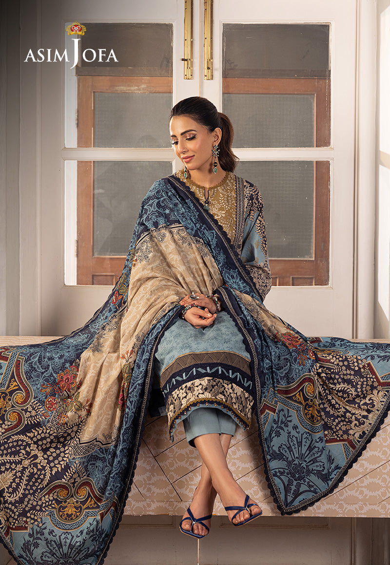 Asim Jofa Aira & Asra Pret Ajarp-27 Printed Lawn Stitched 3 Pcs