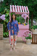Sip N Style by Opole Stitched 2 Piece Summer Collection'2025-Blue Lagoon
