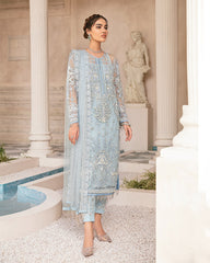 Mirabella By Gulaal Unstitched 3 Piece Eid Collection'2020-Wisteria Embroidered Net 4-piece Suit MG-01